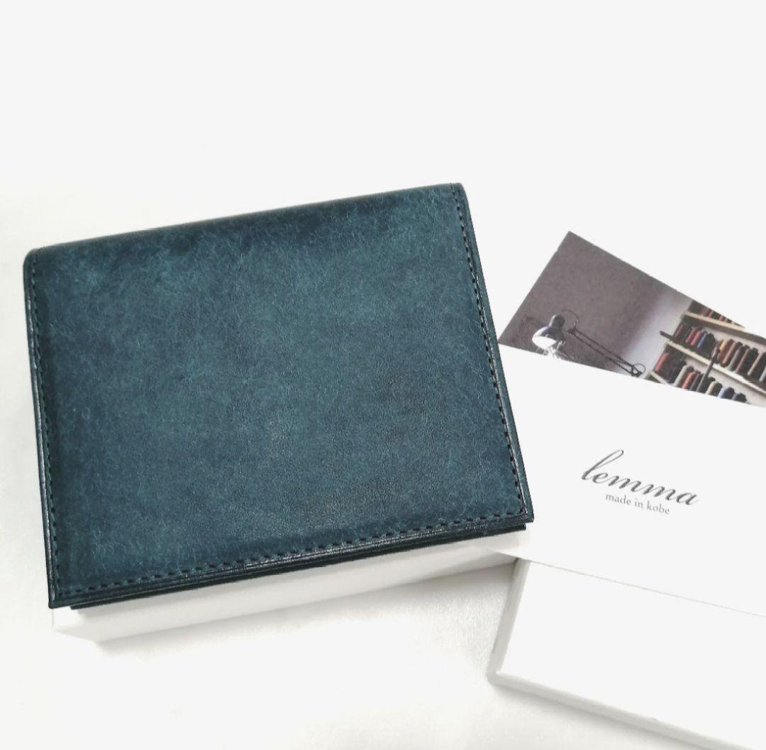 【新品】レンマ　マリスコ　ミニマル 折財布　ペトローリオ　　プエブロレザー