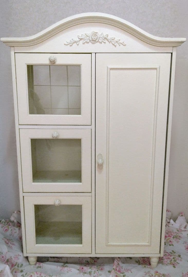 シャビーシック キャビネット 収納棚 アメリカ購入品 送料込み