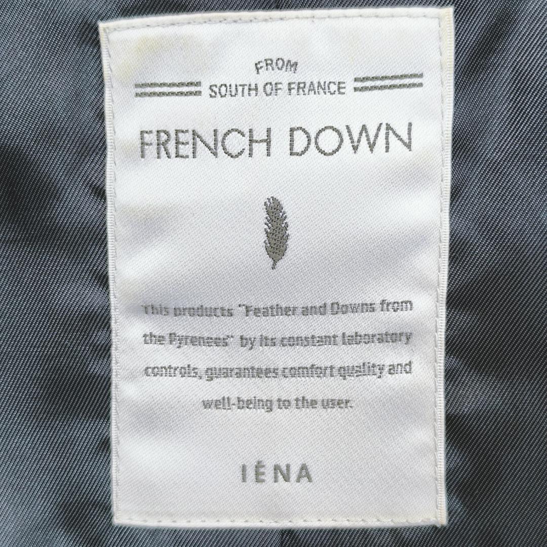 【極美品】IENA　イエナ　タフタ　ダウン　ロング　コート　フォックスファー　黒