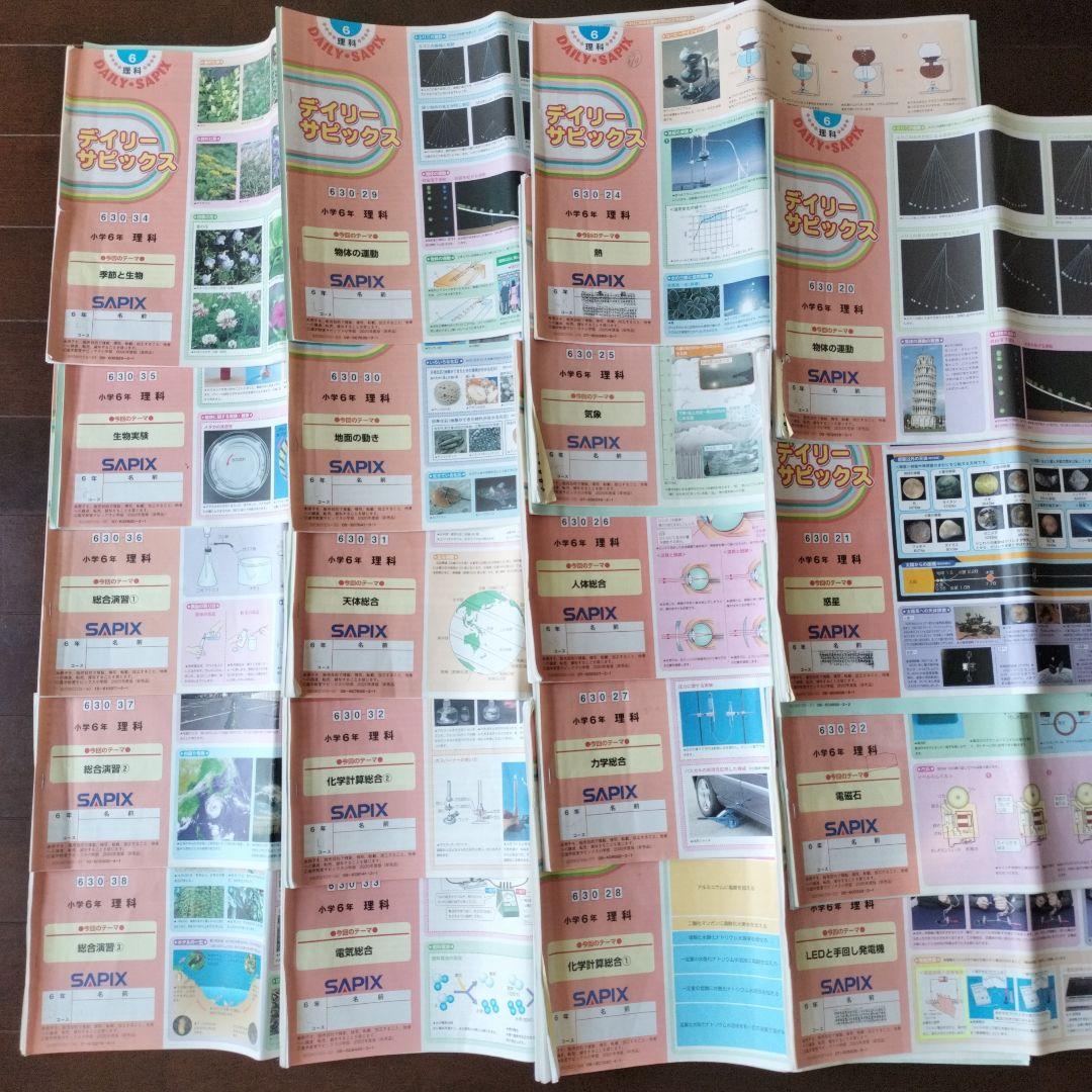 SAPIX 6年　理科デイリーサピックス