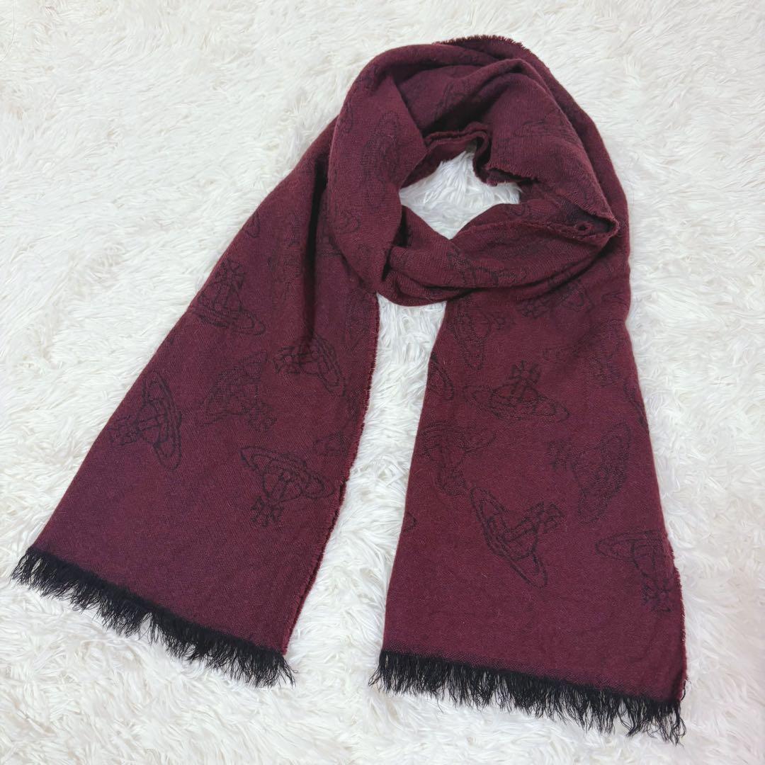 希少✨ Vivienne Westwood マフラー オーブ 総柄 リバーシブル