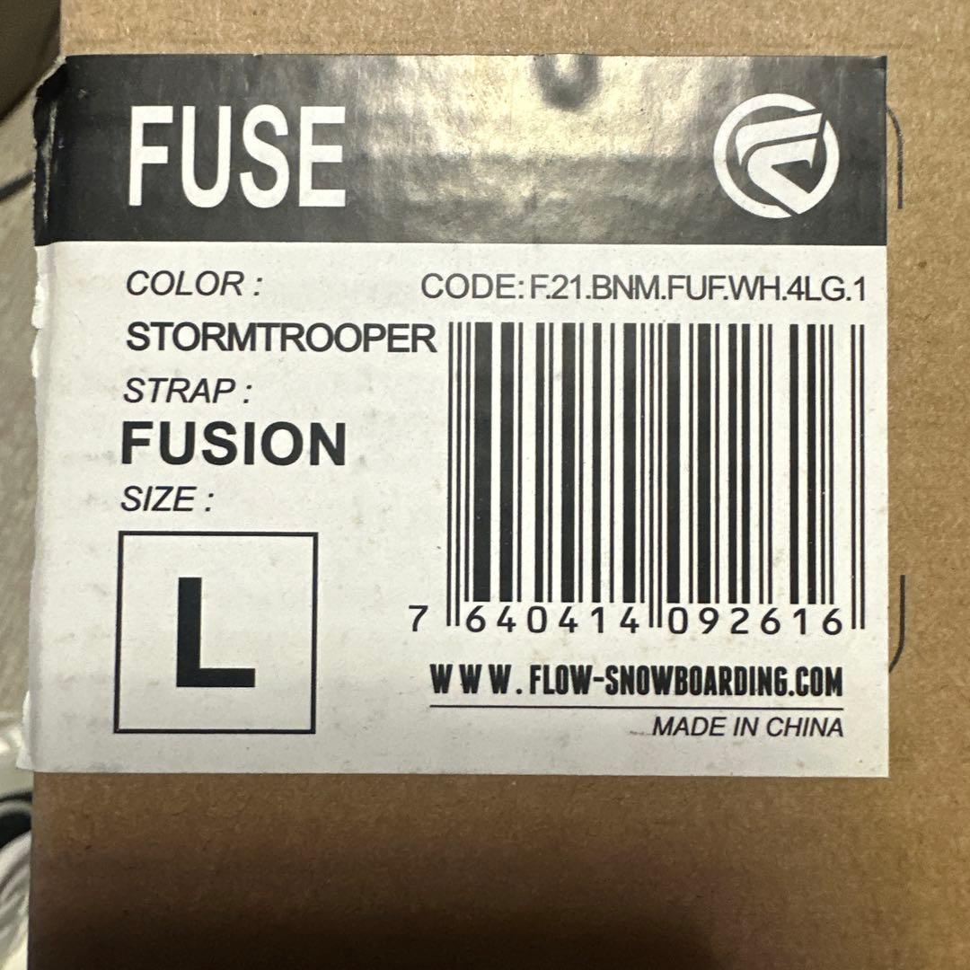 FLOW FUSE スノーボード ビンディング ホワイト