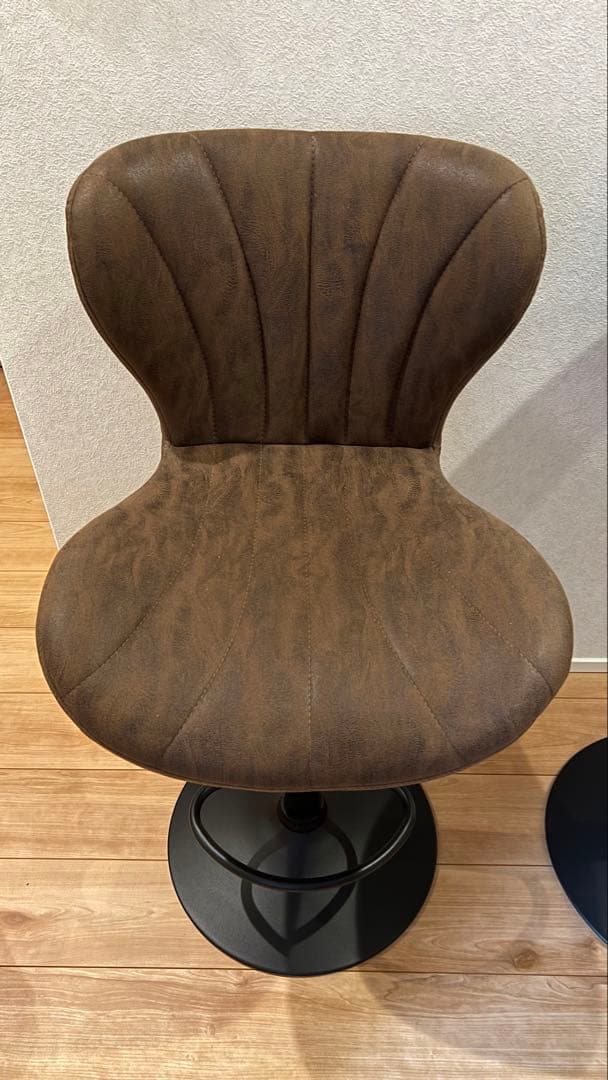 SALE❣️スエード風カウンターチェア　ブラウン 【1脚】