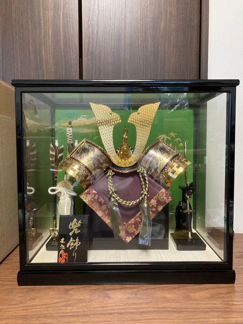 兜 五月人形 兜飾り 京旭作 ケース入