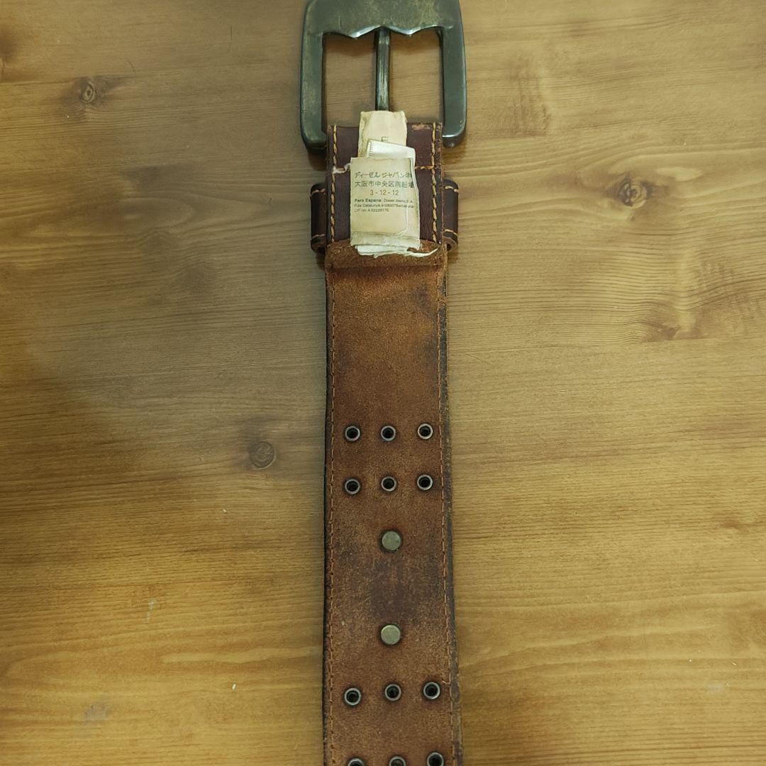 DIESEL 本革 ベルト イタリア製
