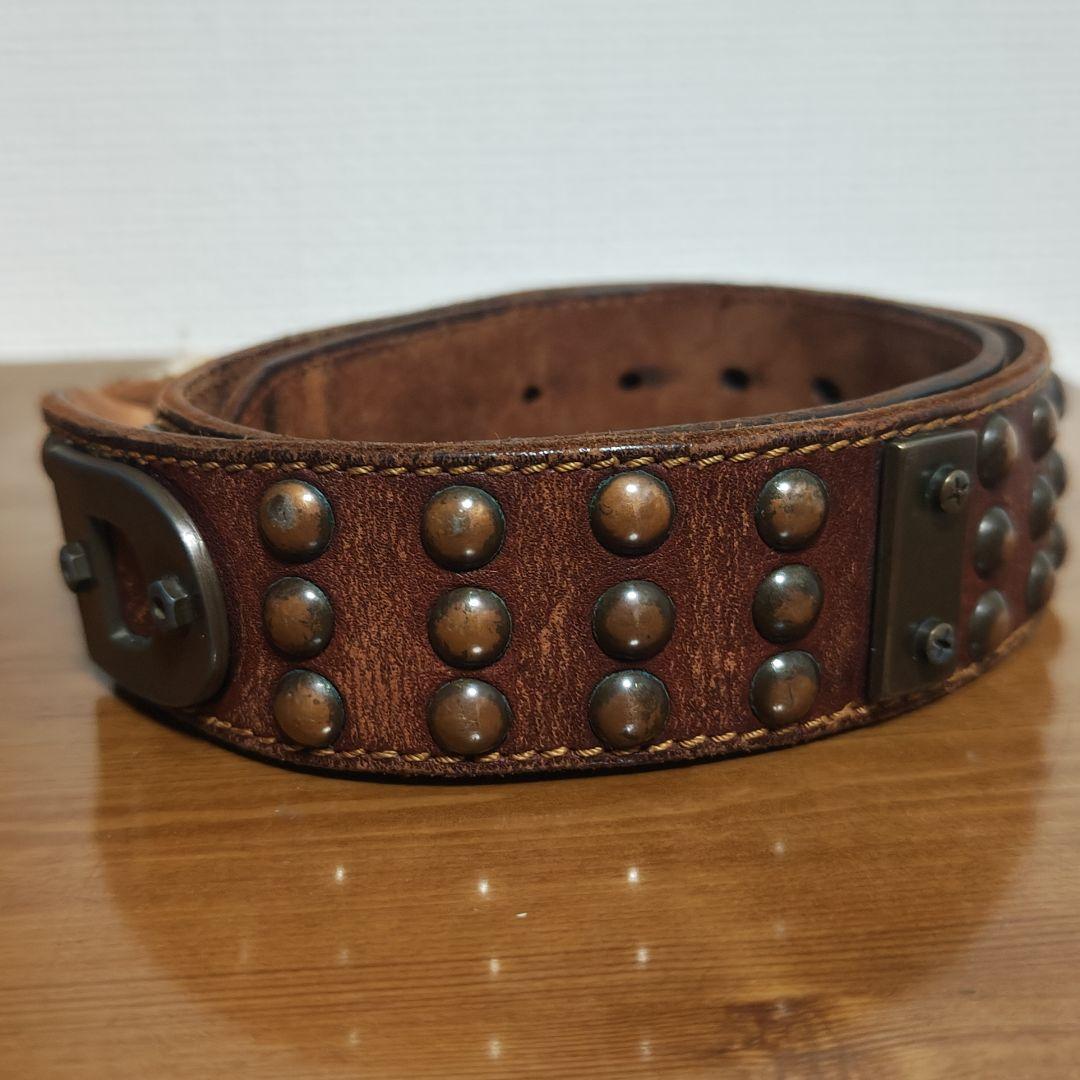 DIESEL 本革 ベルト イタリア製