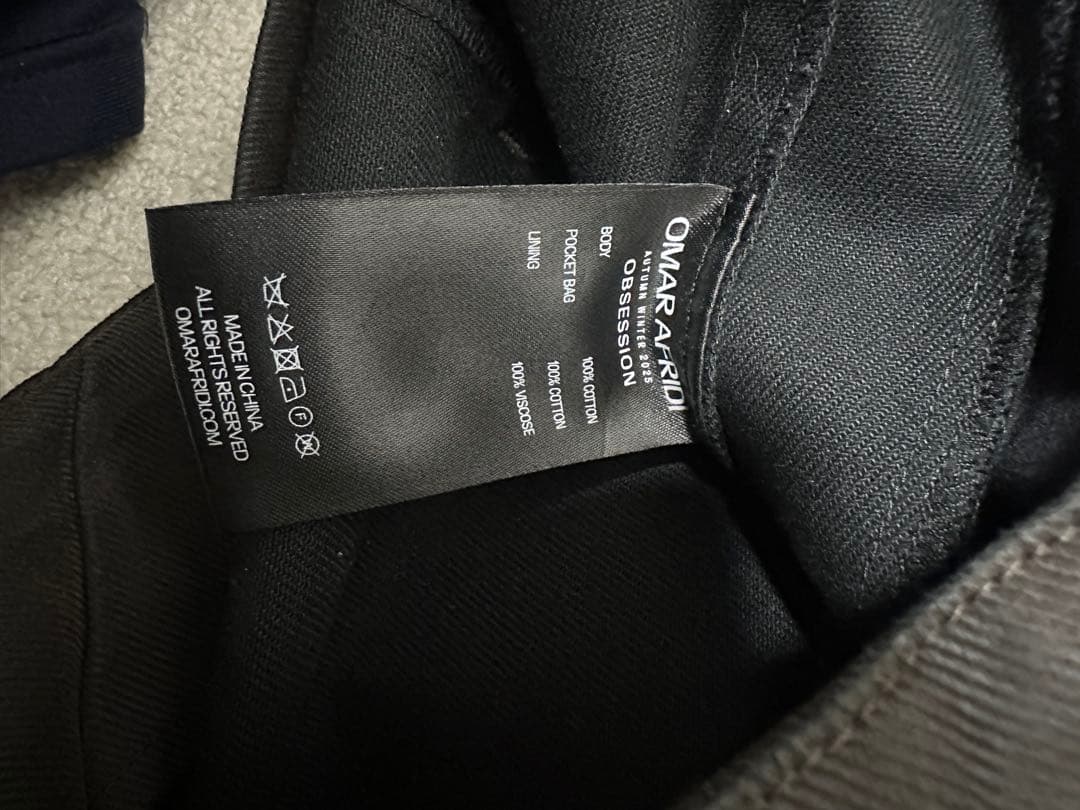 パンツ OMAR AFRIDI WASHED PINA TROUSERS