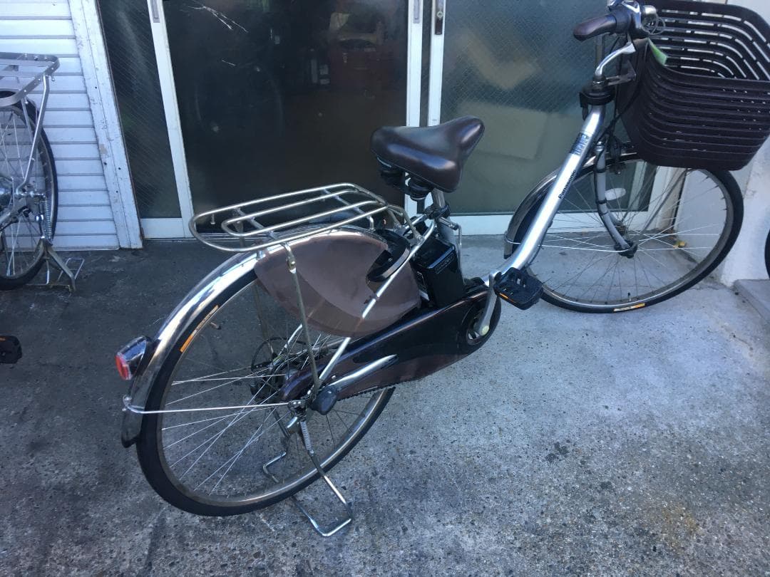 地域限定送料無料　ビビ　DX　16AH　子供乗せ　シルバー　神戸市　電動自転車