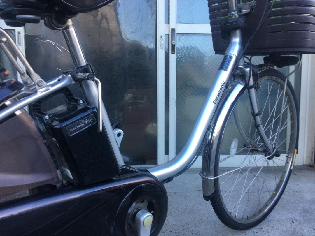 地域限定送料無料　ビビ　DX　16AH　子供乗せ　シルバー　神戸市　電動自転車