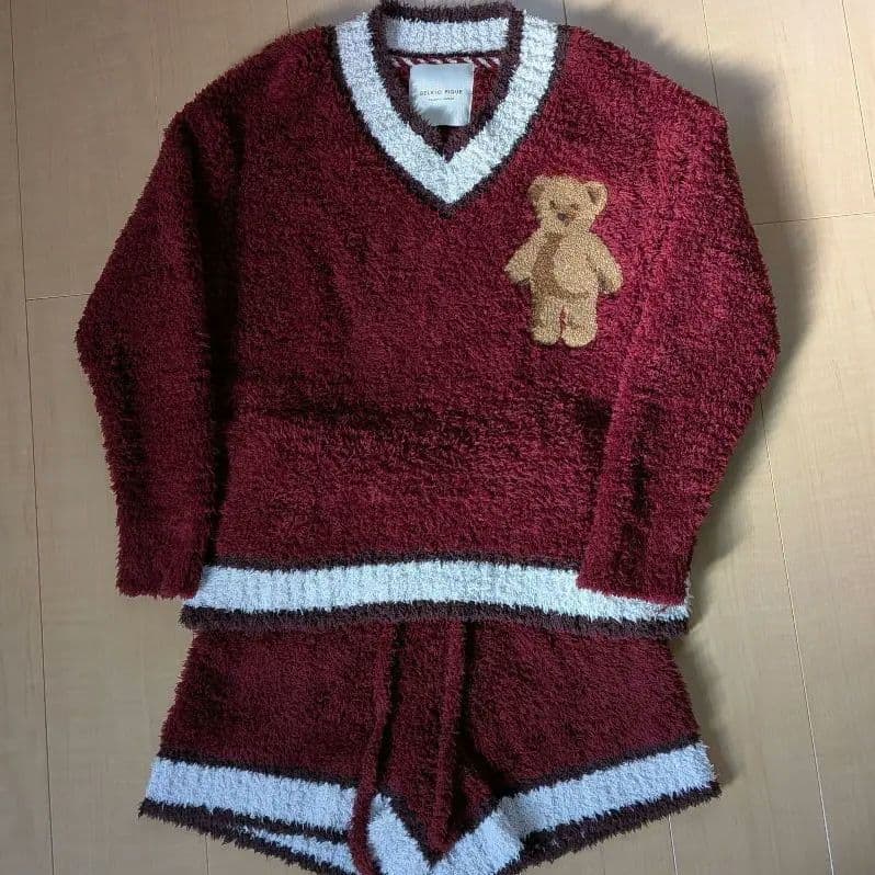 【HOLIDAY】ジェラピケ ベア ルームウェア 上下セット Fサイズ