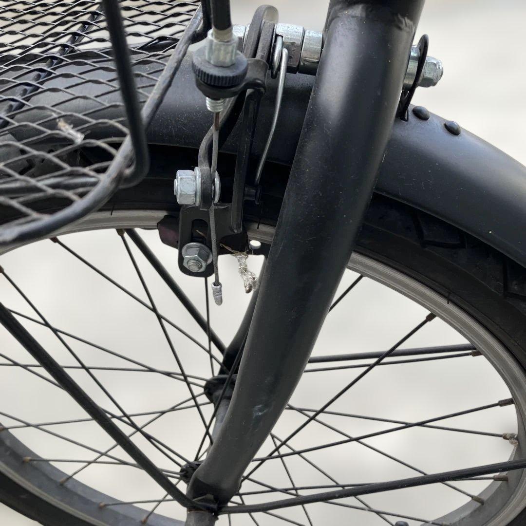 HOPPER 折りたたみ自転車 ブラック　20インチ　外装6段　ヘッドライト付き