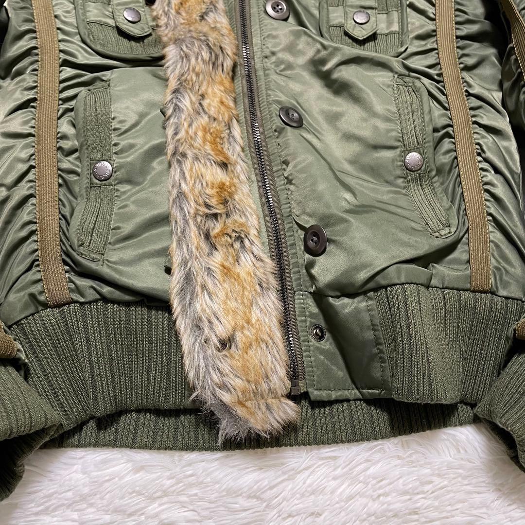 AVIREX リアルファー 短丈 N-2B グランジ y2k 平成ギャル M