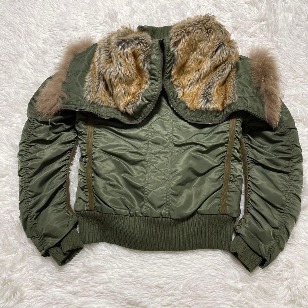 AVIREX リアルファー 短丈 N-2B グランジ y2k 平成ギャル M