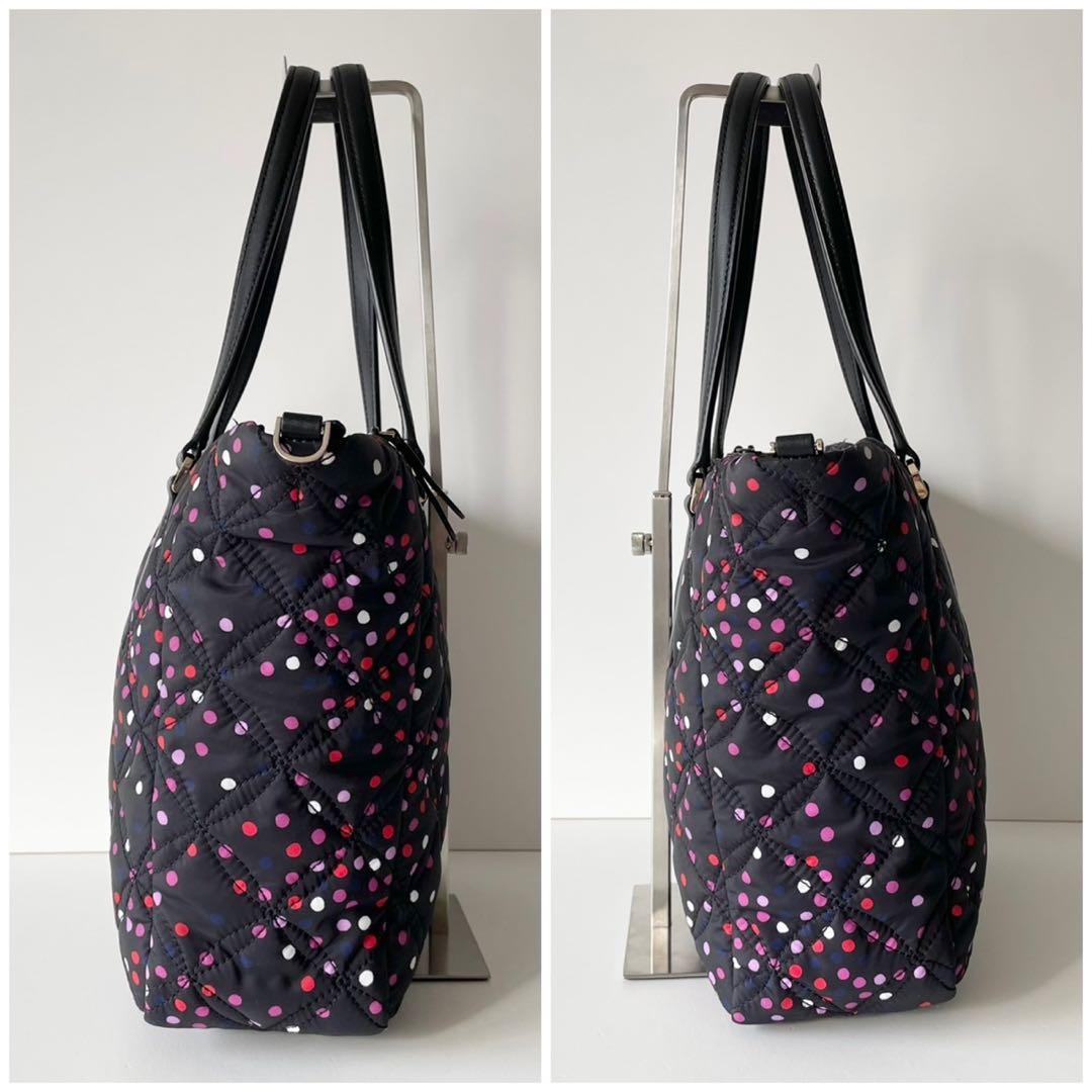 【ほぼ新品】kate spade トートバッグ キルティング ナイロン マザーズ