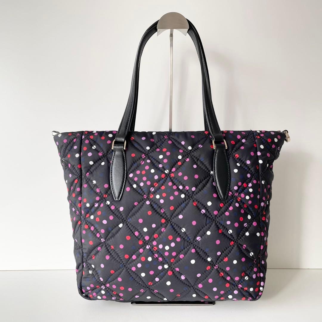 【ほぼ新品】kate spade トートバッグ キルティング ナイロン マザーズ