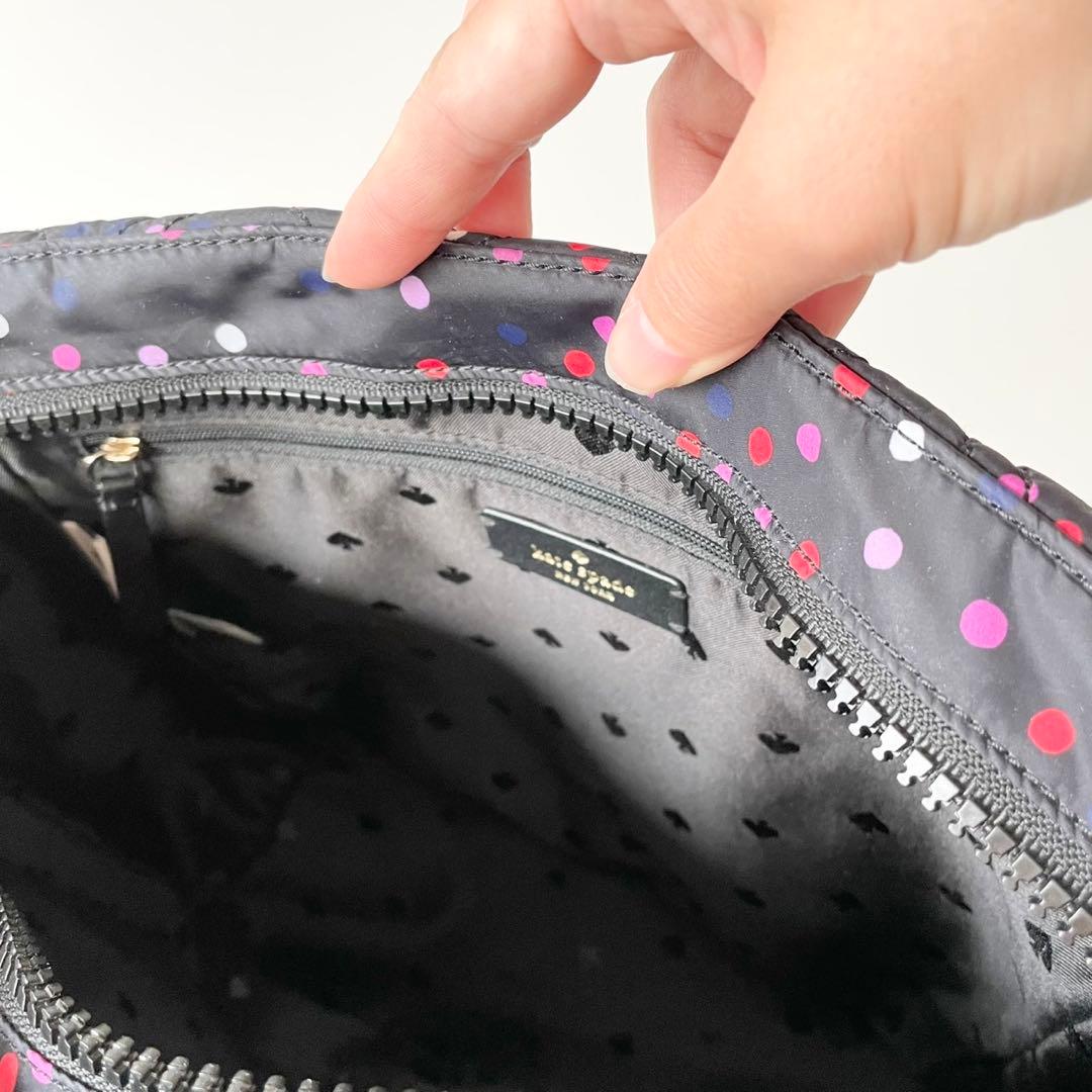 【ほぼ新品】kate spade トートバッグ キルティング ナイロン マザーズ