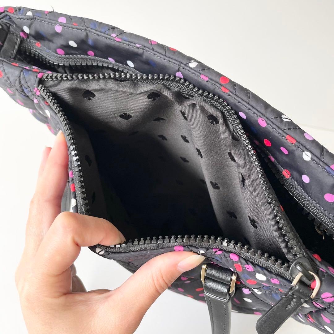 【ほぼ新品】kate spade トートバッグ キルティング ナイロン マザーズ