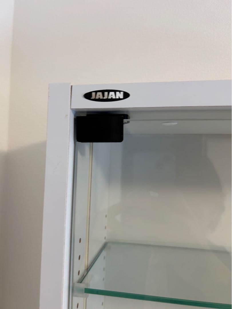 JAJAN コレクションケース　ガラスケース　ホワイト　ハイタイプ