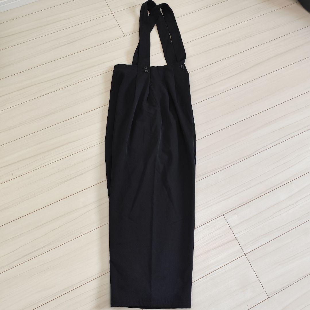 美品✨️Y's ヨウジヤマモト タックワイド サロペットパンツ ブラック