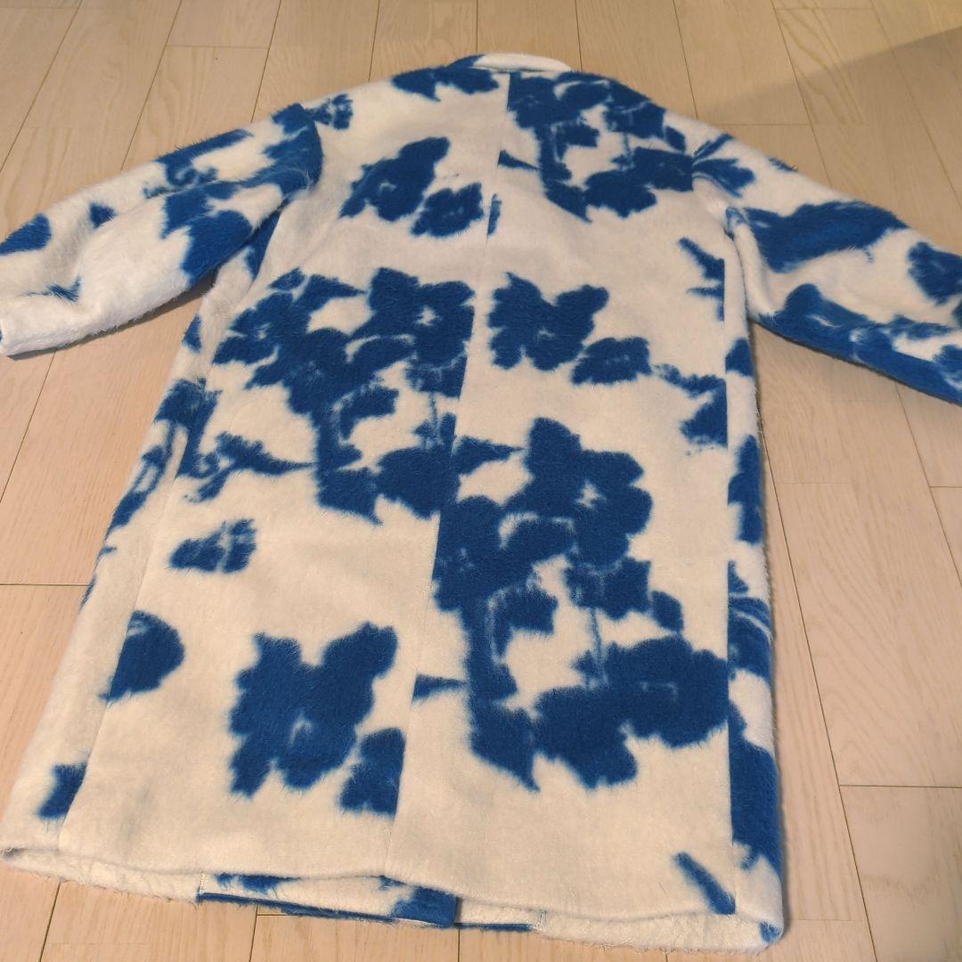 Ameri　UND SHADOW FLOWER WOOL COAT