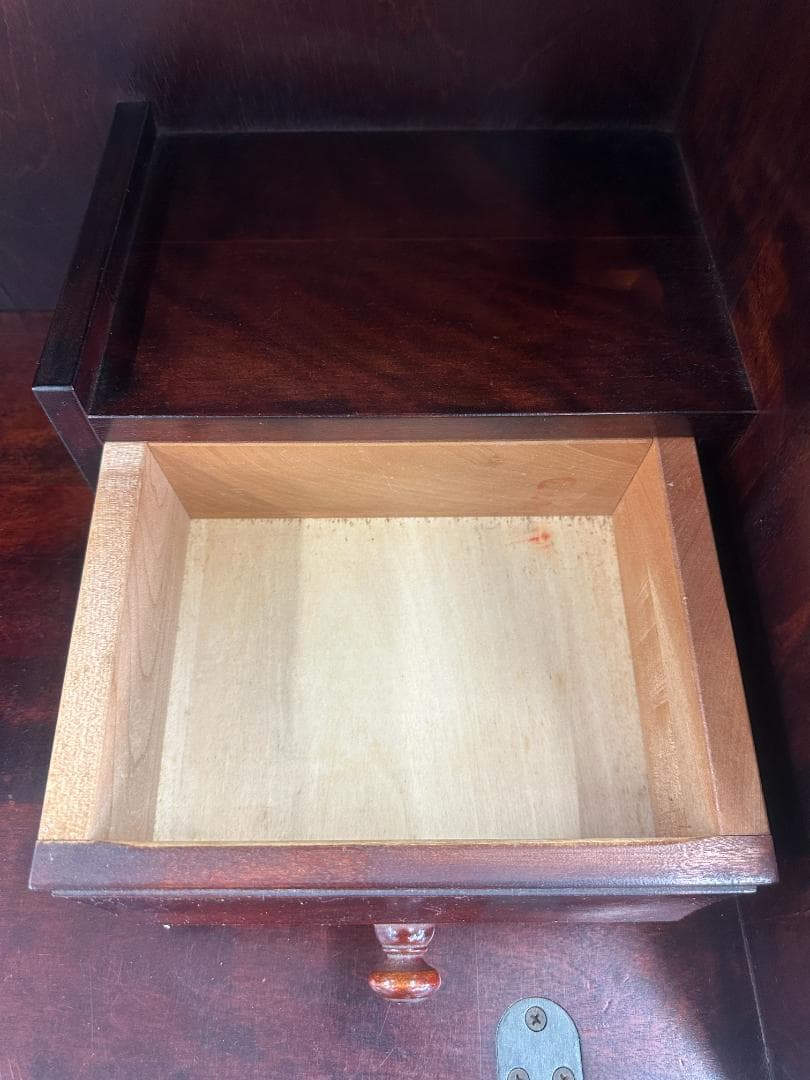 ライティングビューロ　アンティーク　レトロ　ブラウン