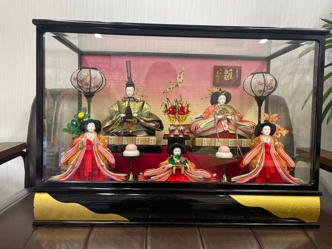 上代33万円　美帆作 極上品　正絹本金金襴 雛人形 御雛 新王飾り 灯り付き