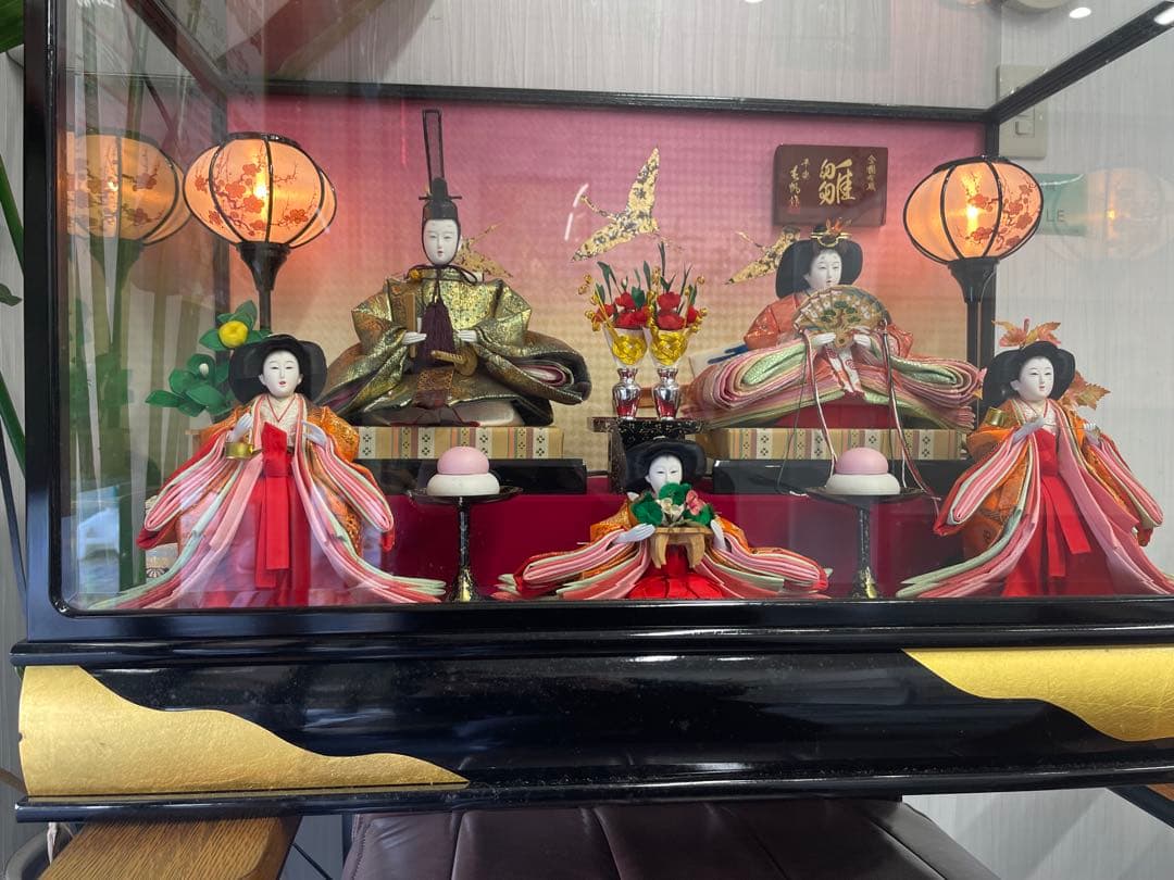 上代33万円　美帆作 極上品　正絹本金金襴 雛人形 御雛 新王飾り 灯り付き