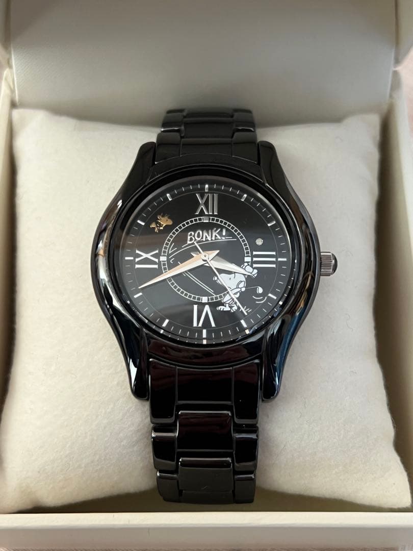 【限定2000個】SNOOPY スヌーピー 幸せのナイスショット 天然ダイヤ入り