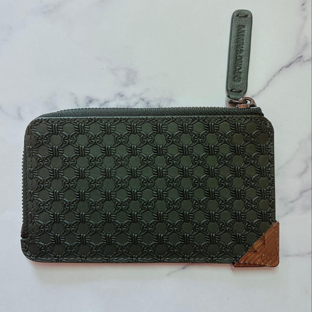 アルマーニ ケース【ダークグリーン】【新品未使用】