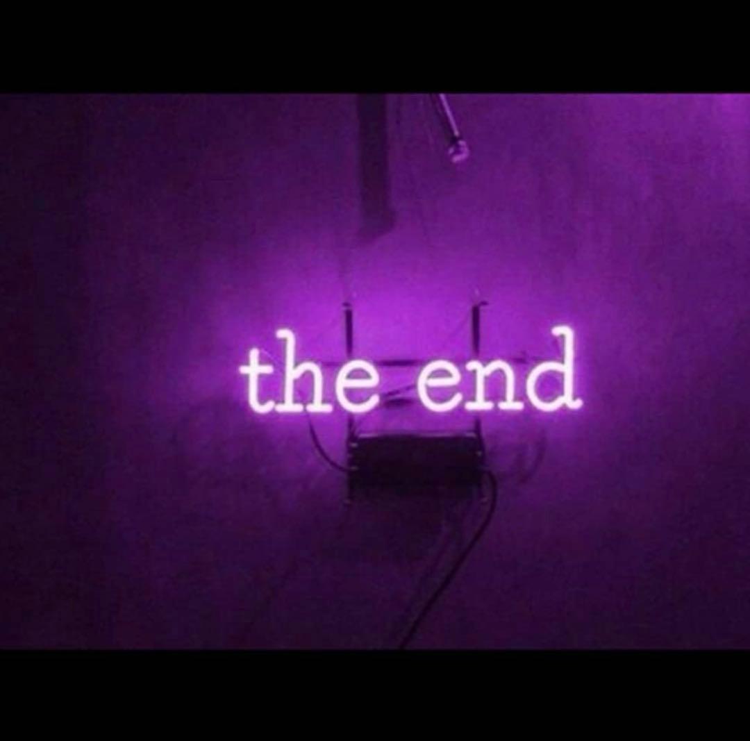 ネオンサイン「THE END」ネオン管