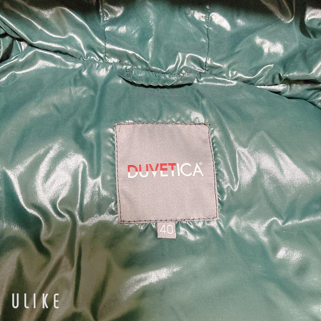 【極美品】DUVETICA デュベティカ　フード付　高級ダウンベスト　紫　大人気
