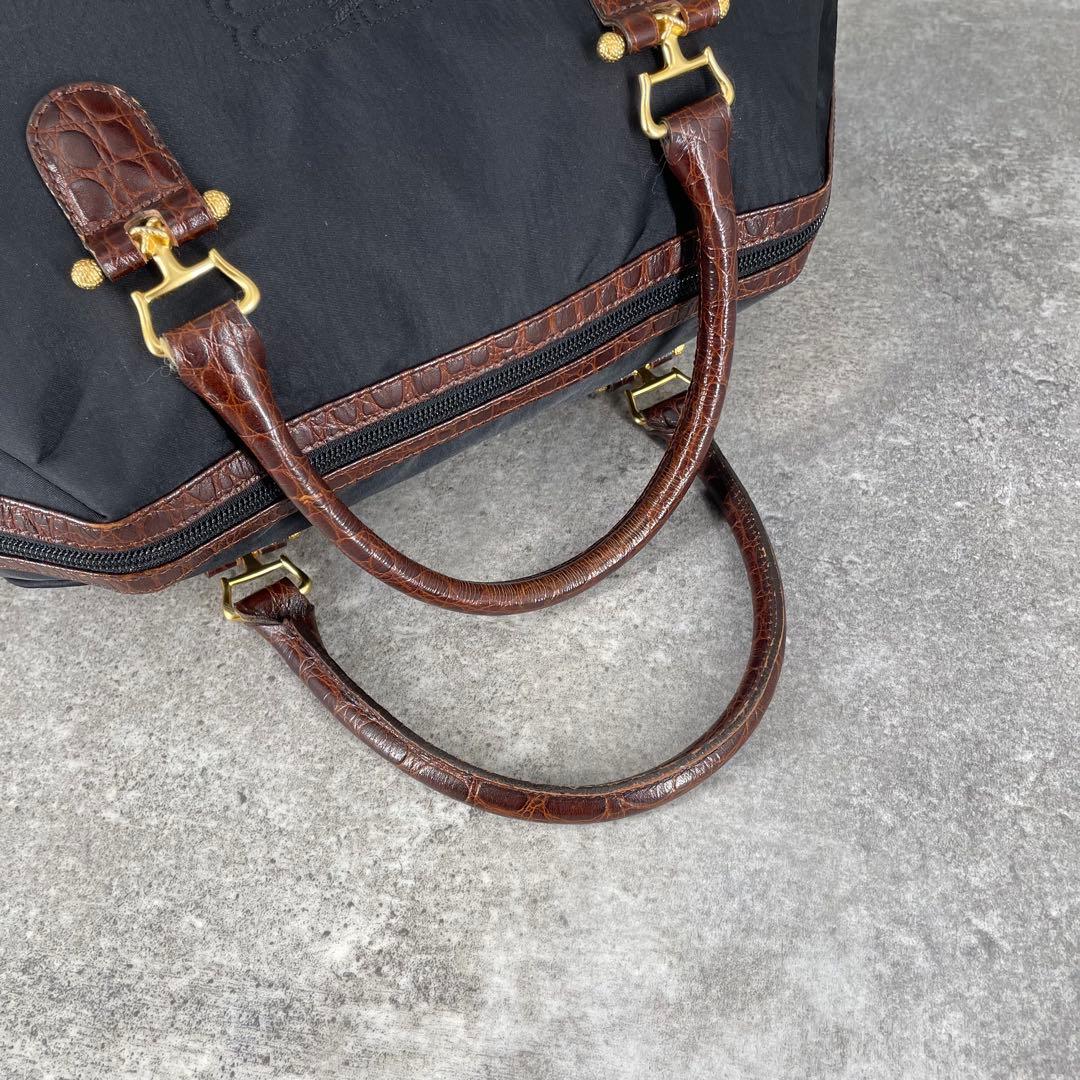 美品 Balenciaga バレンシアガ ナイロン ボストンバッグ ヴィンテージ