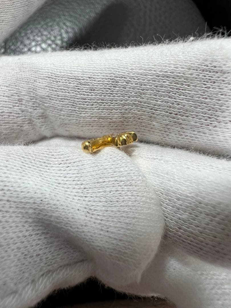 クロムハーツ 22k CH クロスファット スタッド ピアス 純正ダイヤパヴェ