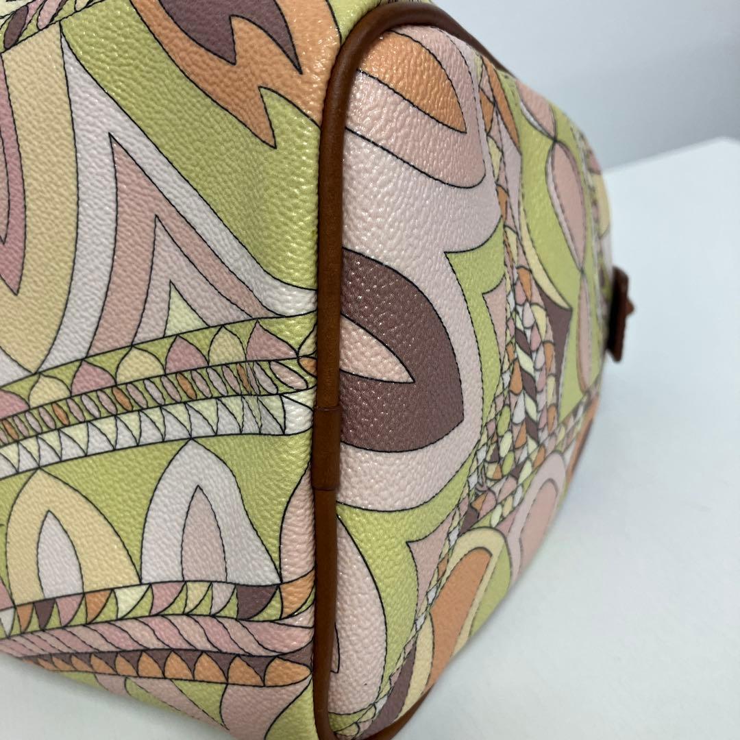 三方良し 美品　エミリオプッチ ボストン ハンドバッグ　オールレザー