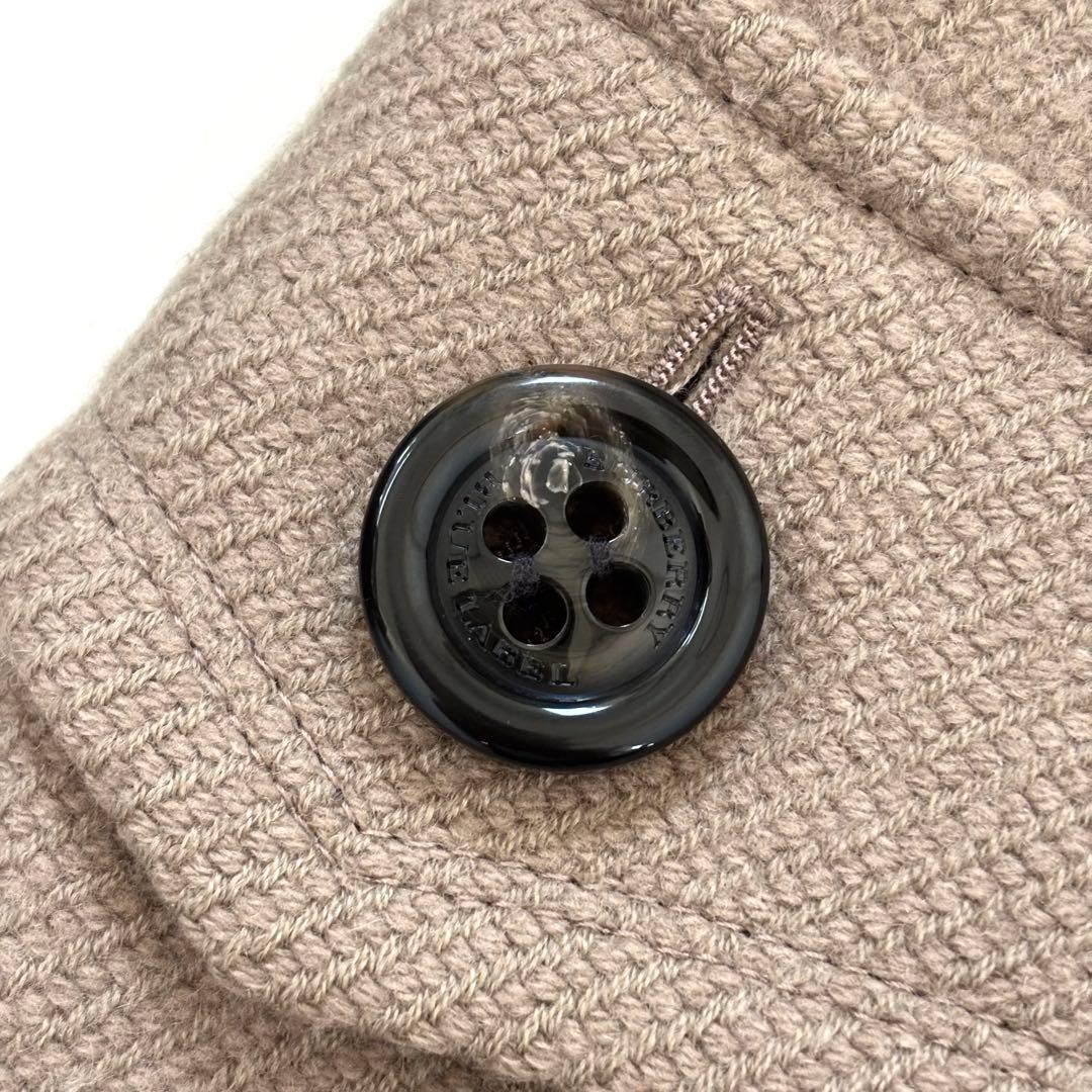 美品✨バーバリーブルーレーベル ダッフルコート ノバチェック ウール ベージュ