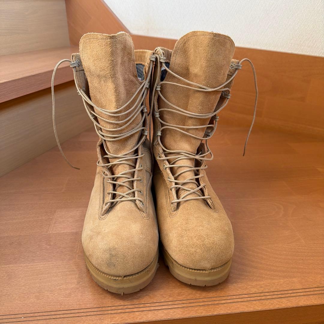 BELLEVILLE ベージュ ミリタリーブーツ