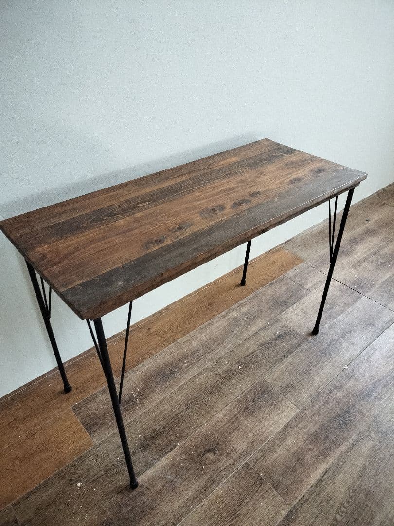 ウォールナット色　カウンターテーブル　幅105 パソコンデスク