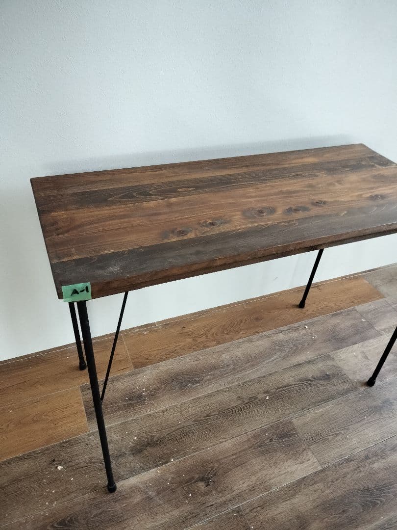 ウォールナット色　カウンターテーブル　幅105 パソコンデスク