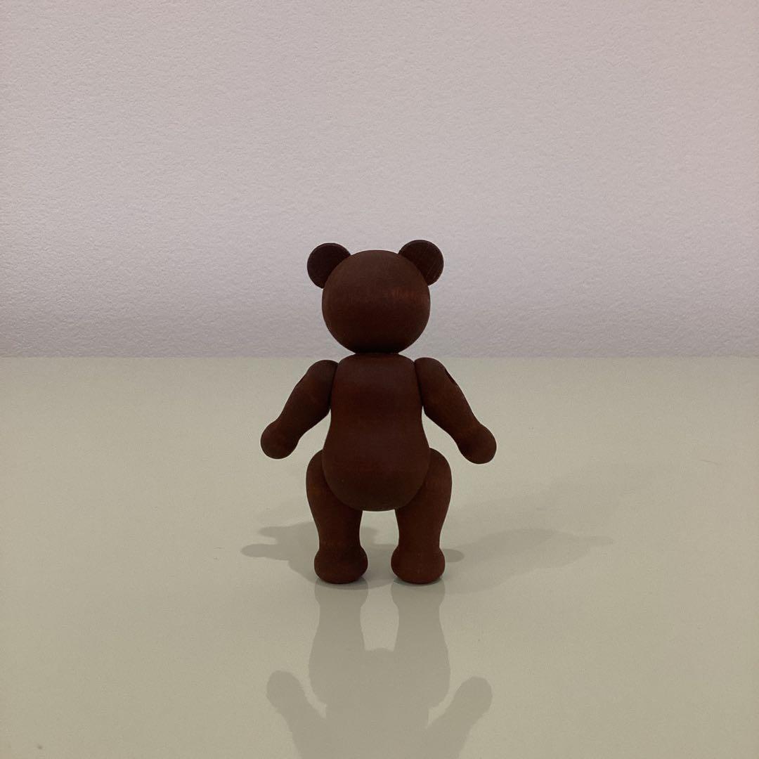 【専用】　新品　ドイツ　KWO 木製テディベア　ブラウン色　木製くま　家族
