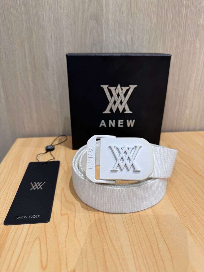 美USED ANEW GOLF メンズ キャンバスガチャベルト アニュー