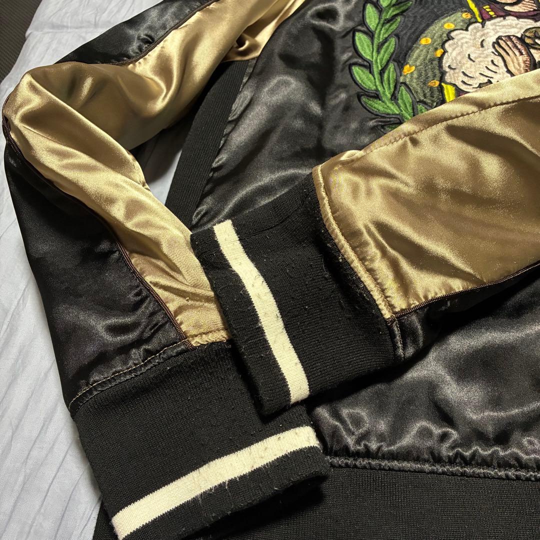 glamb グラム スカジャン 鳩 マリア 羊 サイズ3ブラック　スタジャン