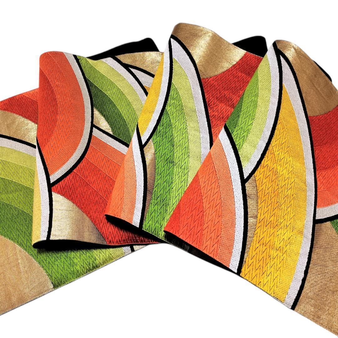 【振袖セット】松に鶴模様　黒地　6点セット　正絹　成人式　美品　アンティーク