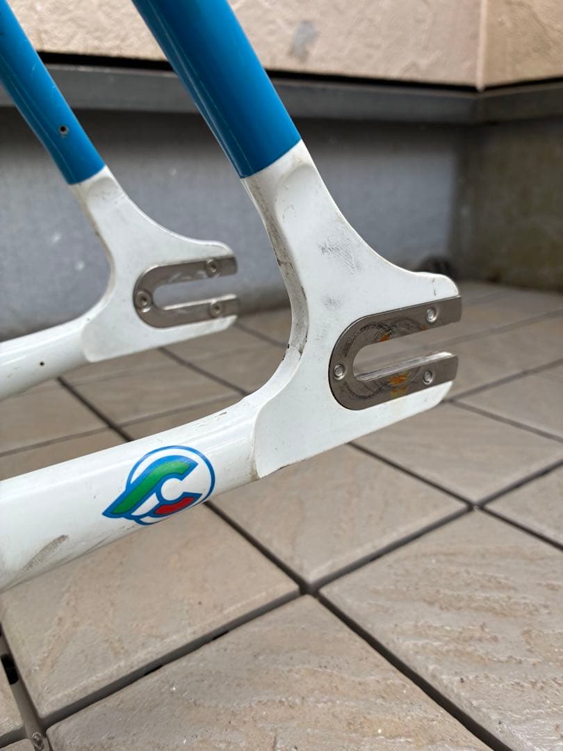 Cinelli Vigorelli 2012 ホワイト/ブルー ブレーキ加工あり