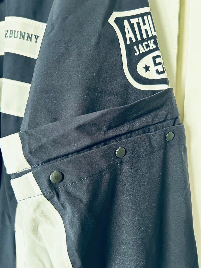 ジャックバニー 2way レインウエア上下セット ネイビー ホワイト4(M)中古