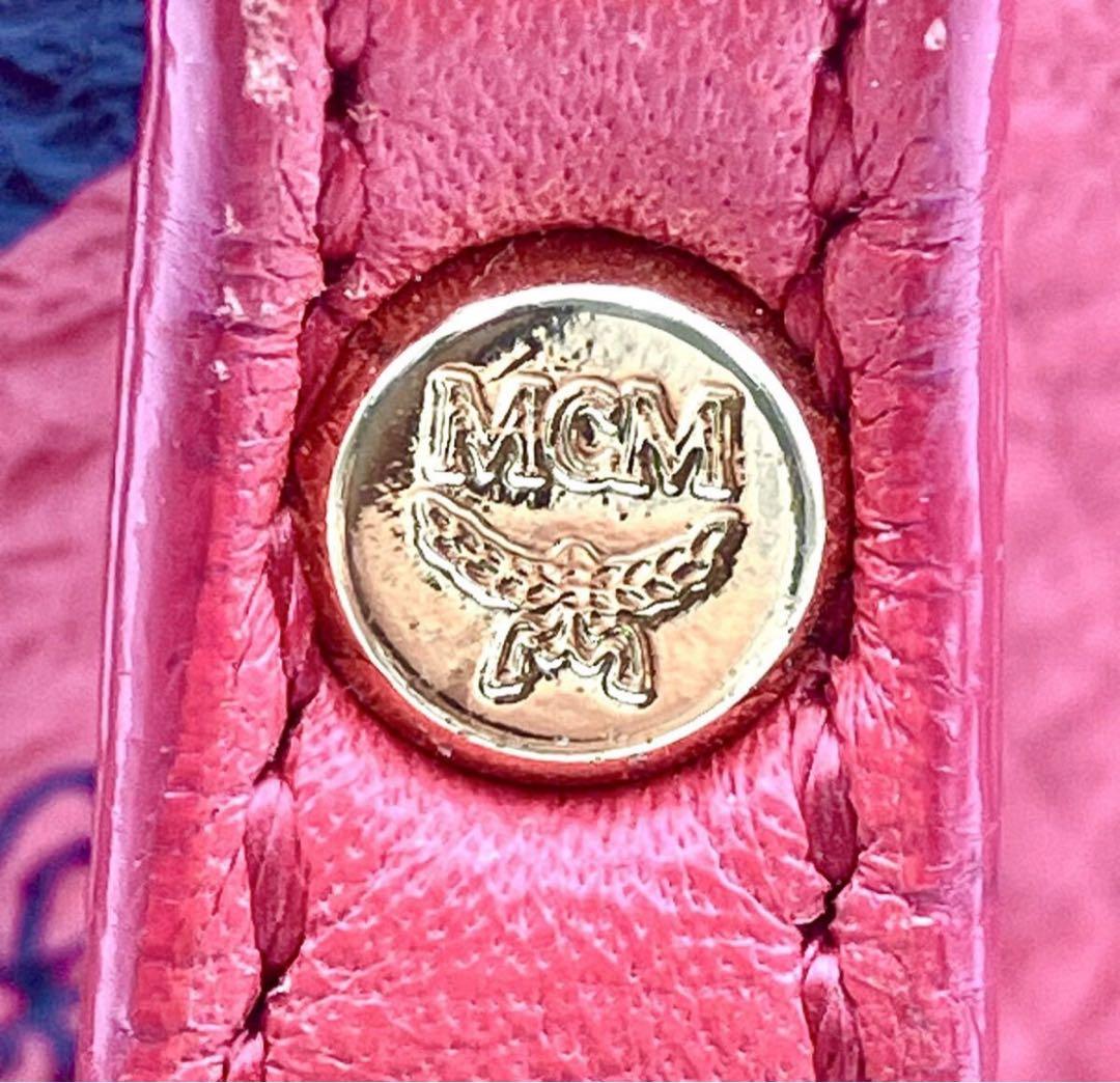 【 MCM スタッズ リュック レッド 】N79 エムシーエム ブランド 赤