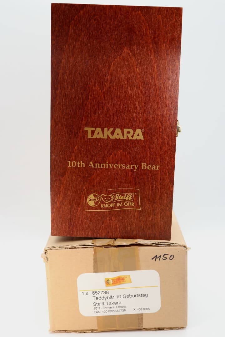 STEIFF-TAKARA シュタイフ-タカラ10周年記念タカラ 青いテディベア