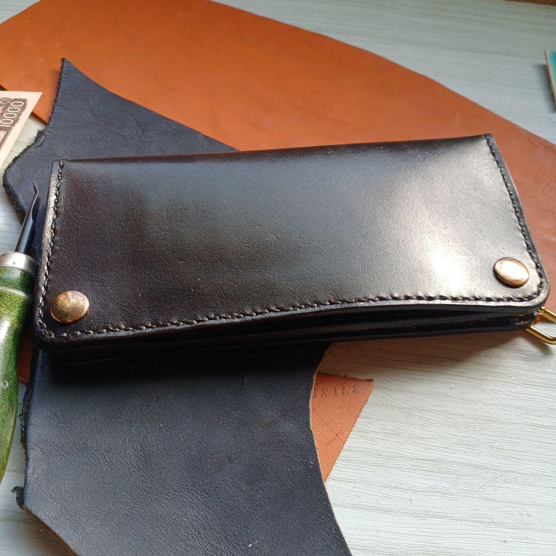 トラッカーウォレット　ロング　茶芯　ハンドメイド　42TALON
