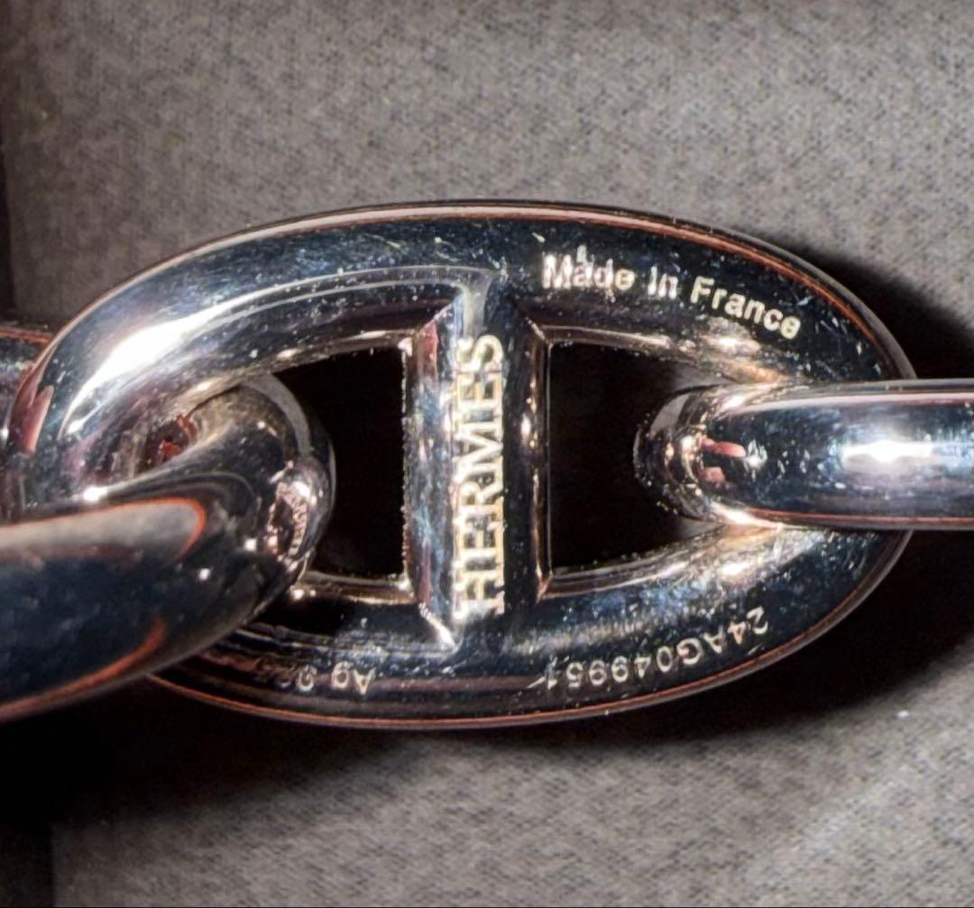 【新品未使用】 エルメス シェーヌダンクル ブレスレットGM13コマ