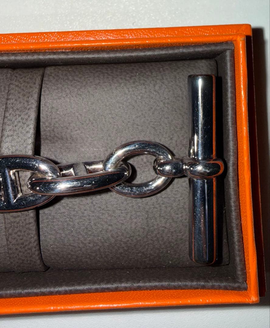 【新品未使用】 エルメス シェーヌダンクル ブレスレットGM13コマ