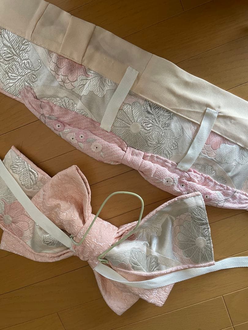 七五三　子供用着物　キッズ　女の子　和服　3歳5歳7歳　レース　イエローベージュ